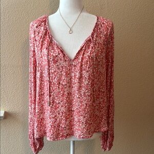 Veronica M Pink Floral Blouse
